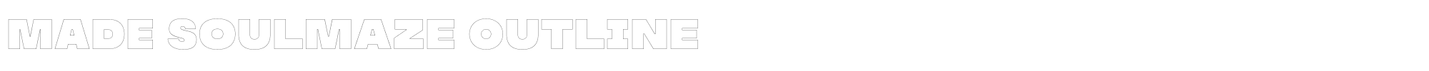 MADE Soulmaze Brush MADE Soulmaze Outline PERSONAL USE.otf font preview
